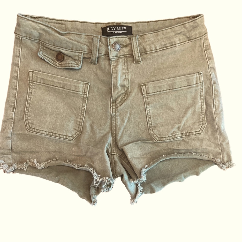 Judy Blue Green Denim Shorts
